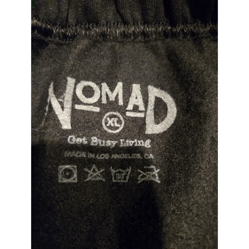 NOMAD Living Sweatpants Mens Large Black NWOT Made in USA Get Busy Living
